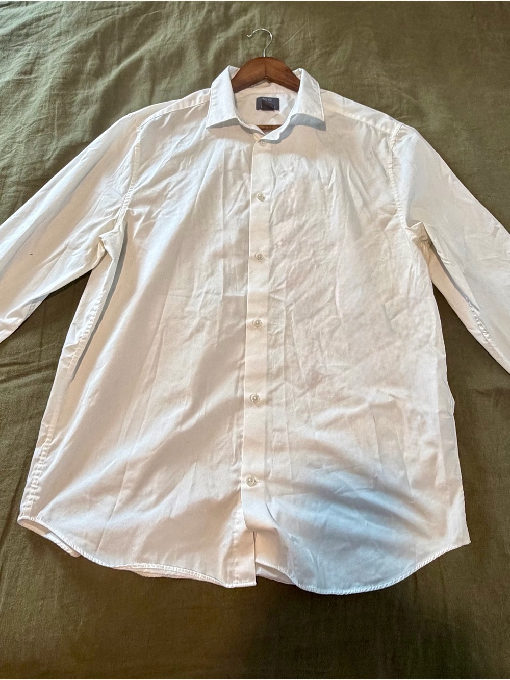 H&M Men's White Button-Up Dress Shirt